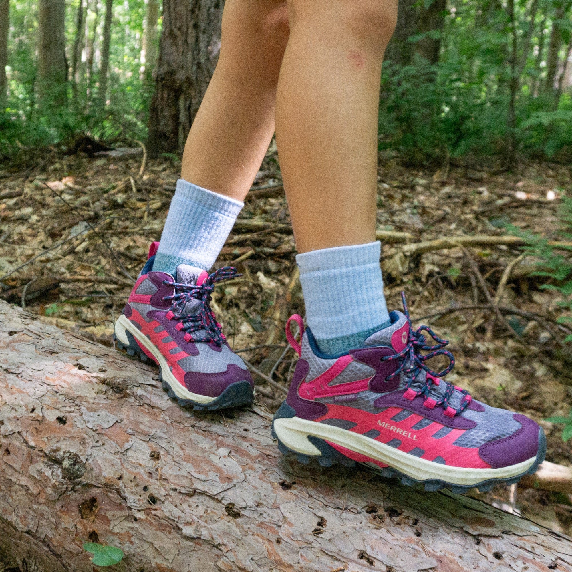 Kids Hill Topper Micro Crew Heavyweight Hiking Socks - Image 4