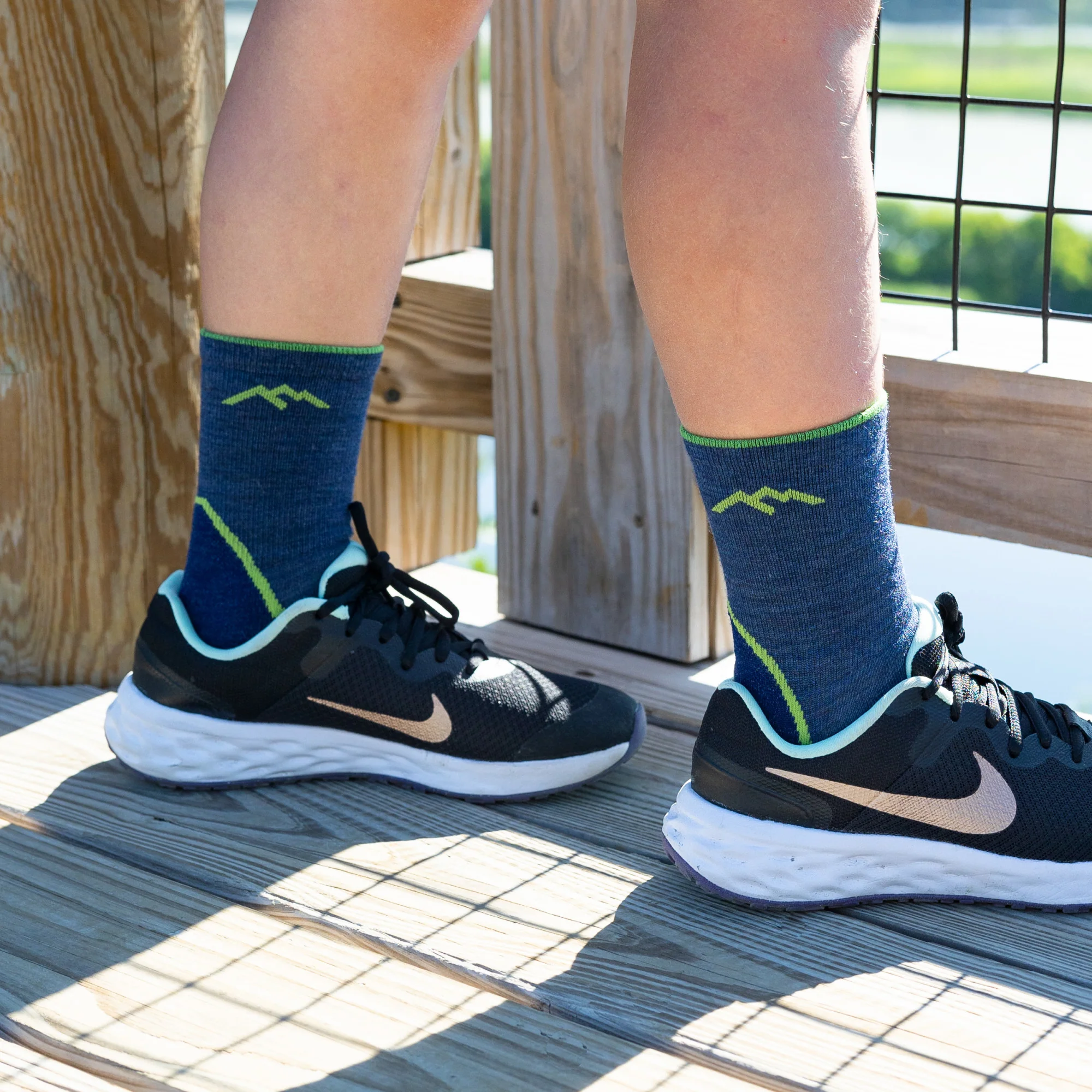 Kids Light Hiker Micro Crew Lightweight Hiking Socks - Image 6