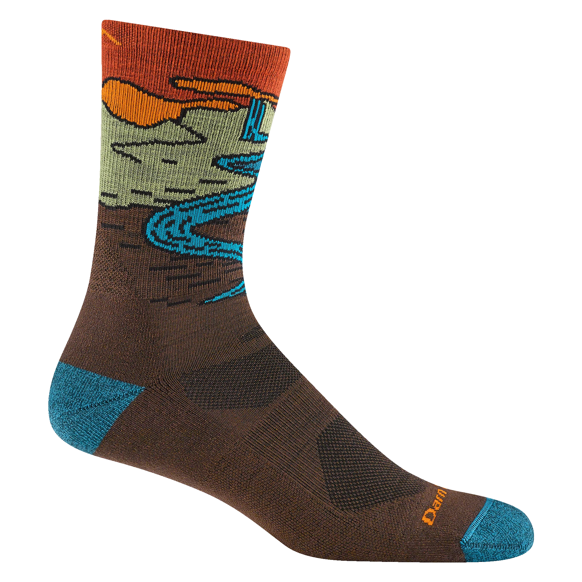 Men's Chasing Waterfalls Micro Crew Lightweight Hiking Socks - Image 5