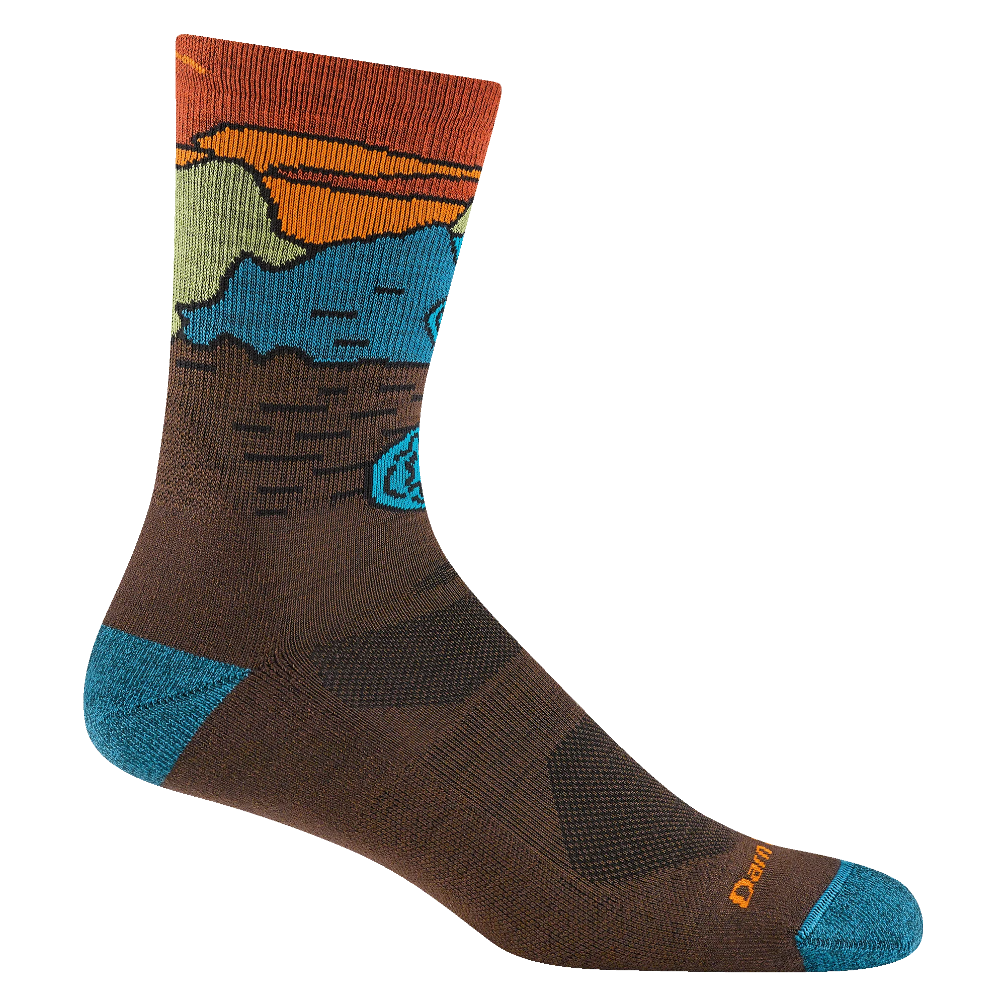 Men's Chasing Waterfalls Micro Crew Lightweight Hiking Socks - Image 6