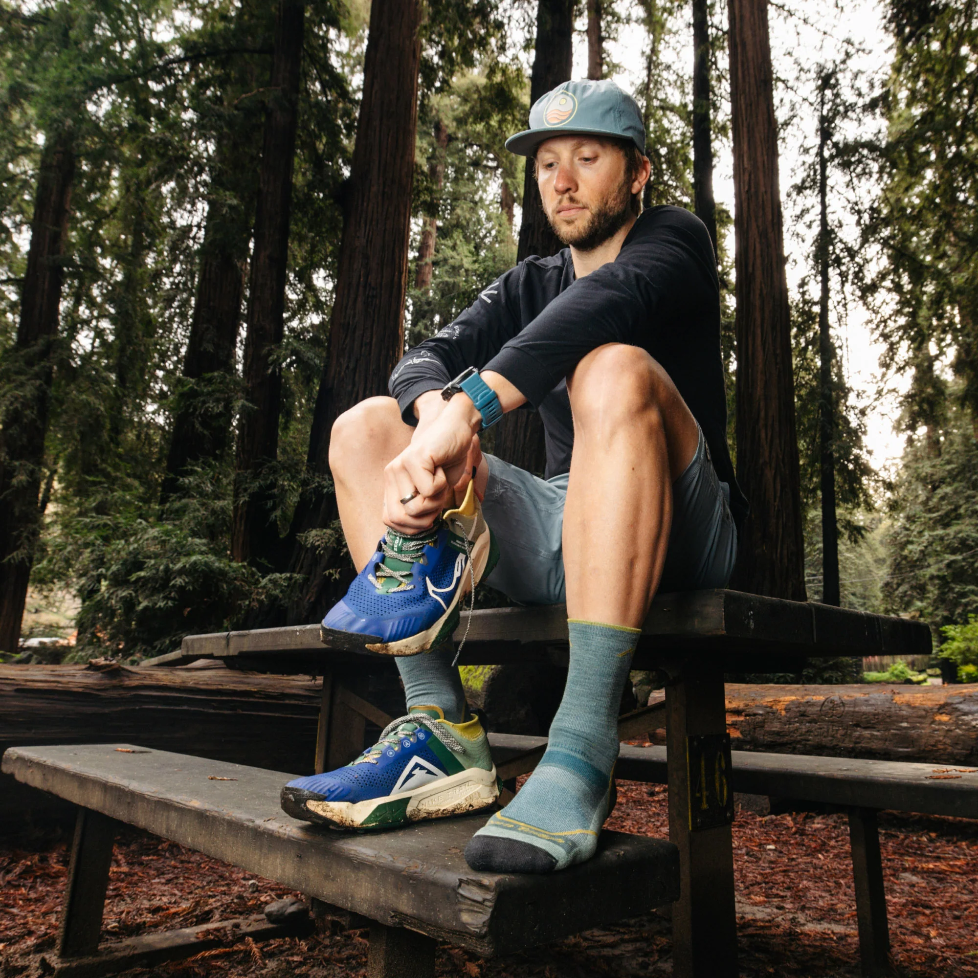 Men's Light Hiker Micro Crew Lightweight Hiking Socks - Image 4