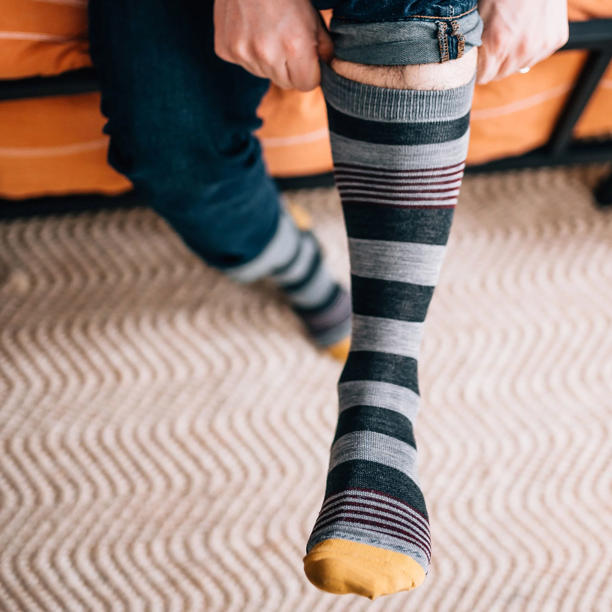 Men's Oxford Crew  Lightweight Lifestyle Sock-Last Chance - Image 5