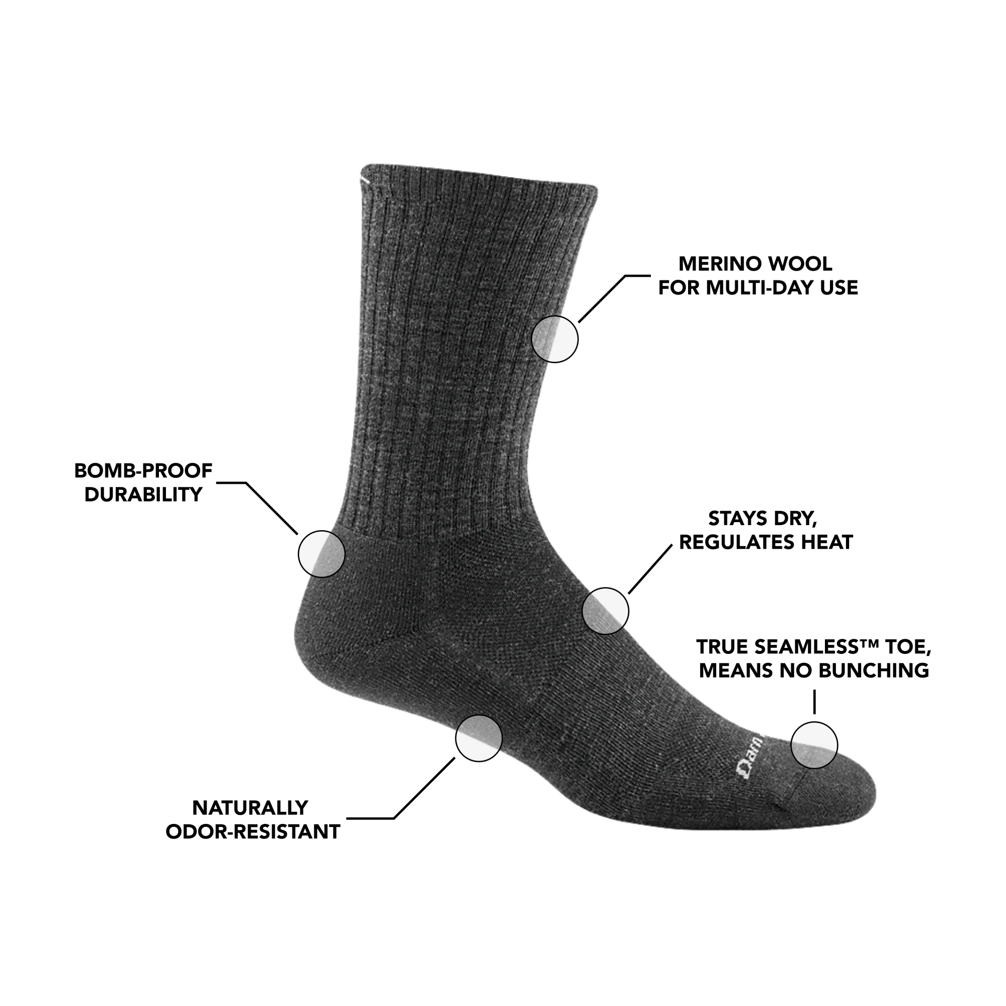 Men's The Standard Crew Cushioned Lightweight Lifestyle Socks - Image 8