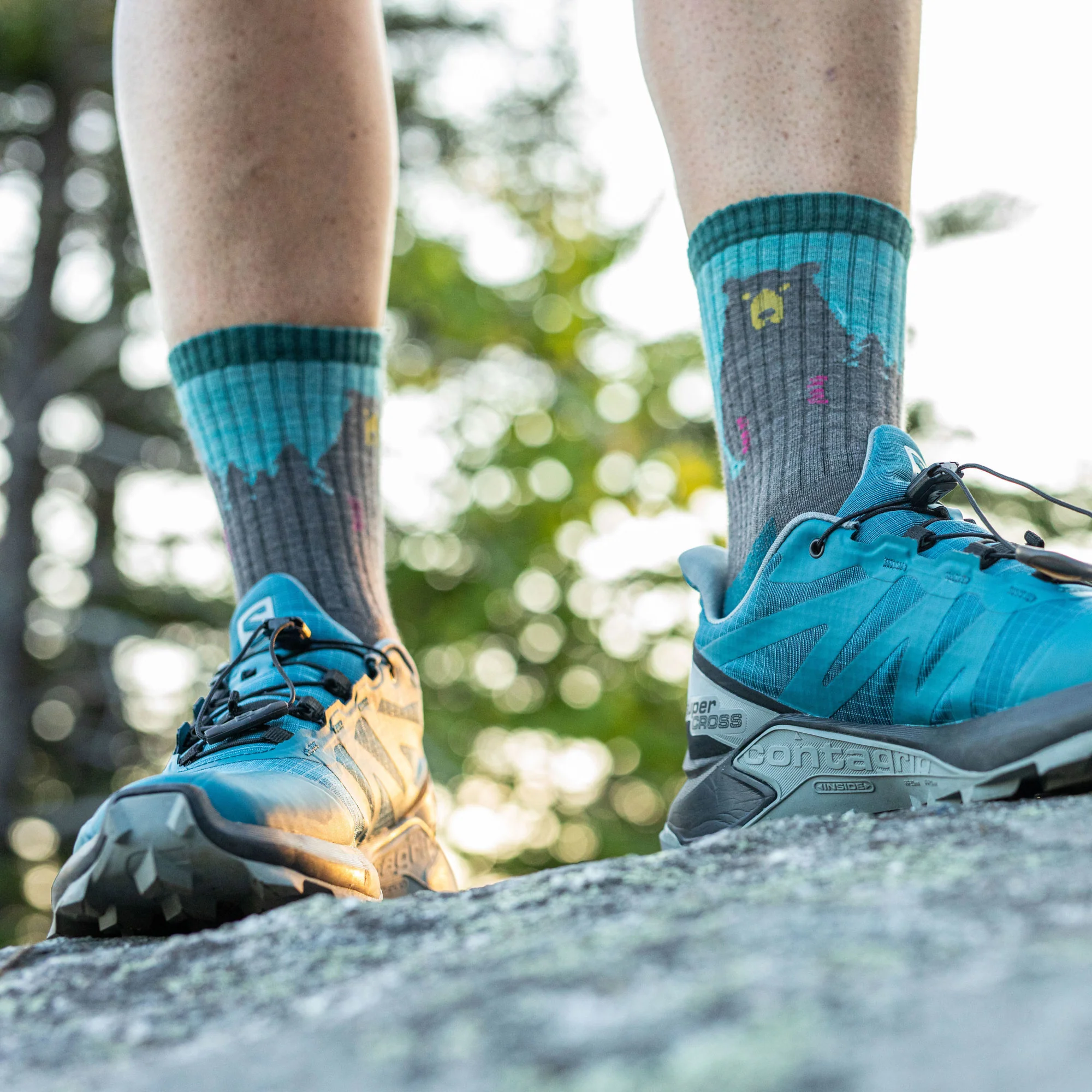Women's Bear Town Micro Crew Lightweight Hiking Socks - Image 10