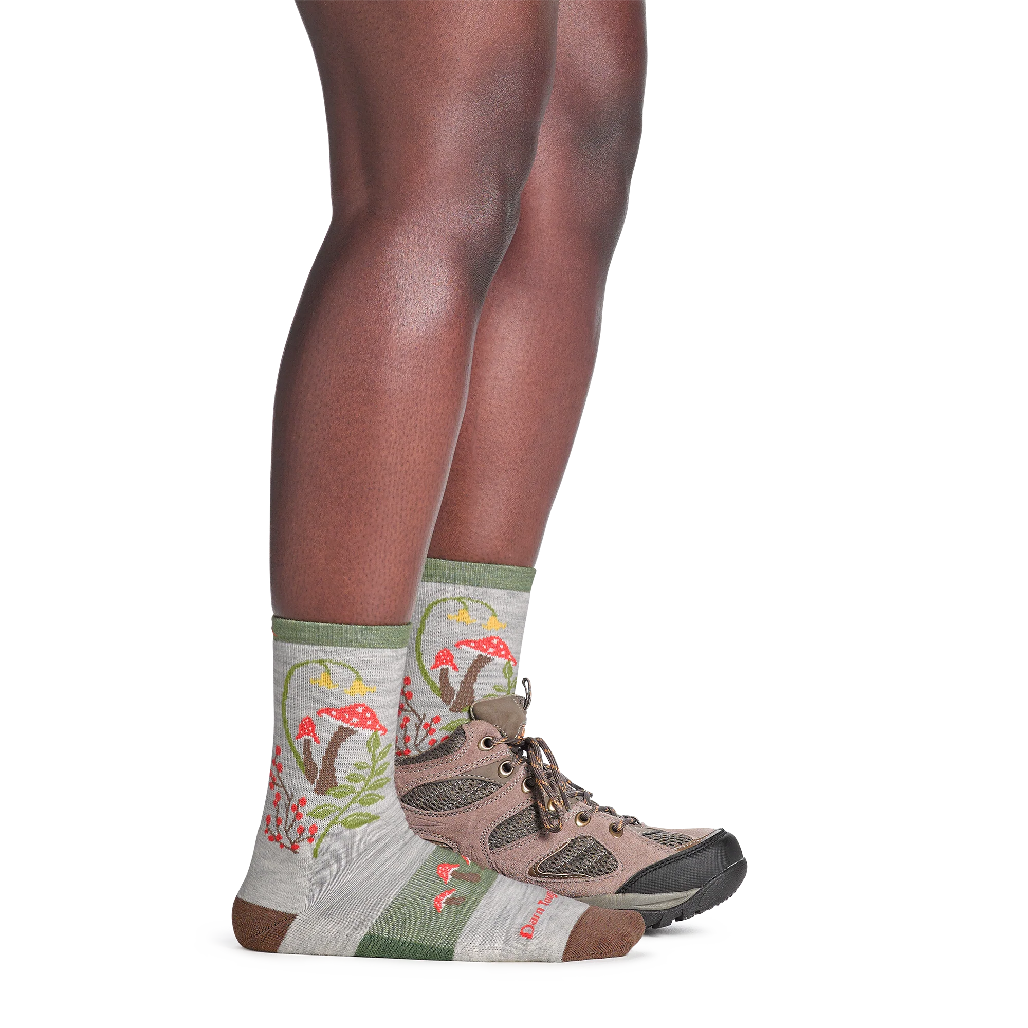Women's Mellow Mushrooms Micro Crew Lightweight Hiking Socks - Image 5