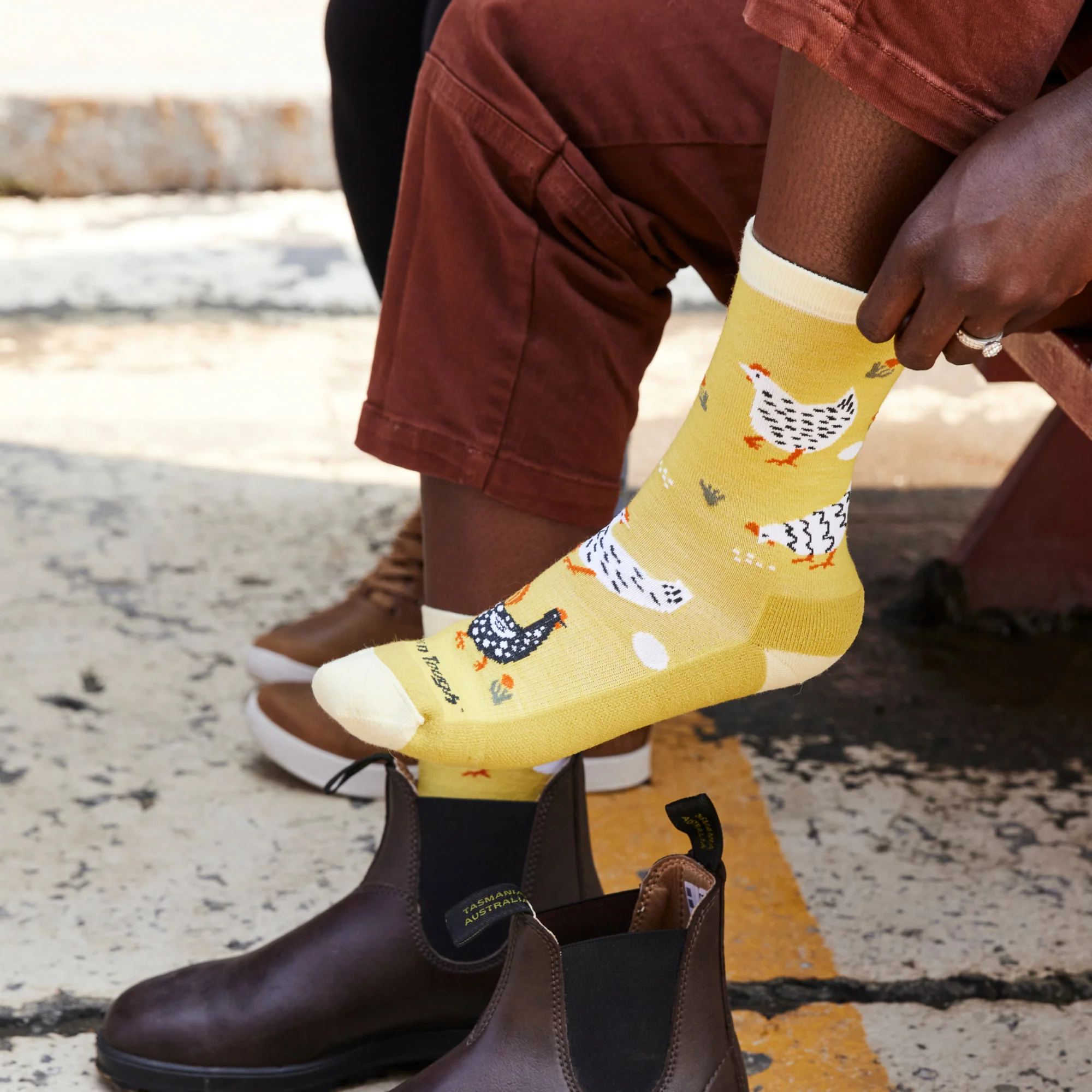 Women's Mother Clucker Crew Lightweight Lifestyle Socks - Image 4